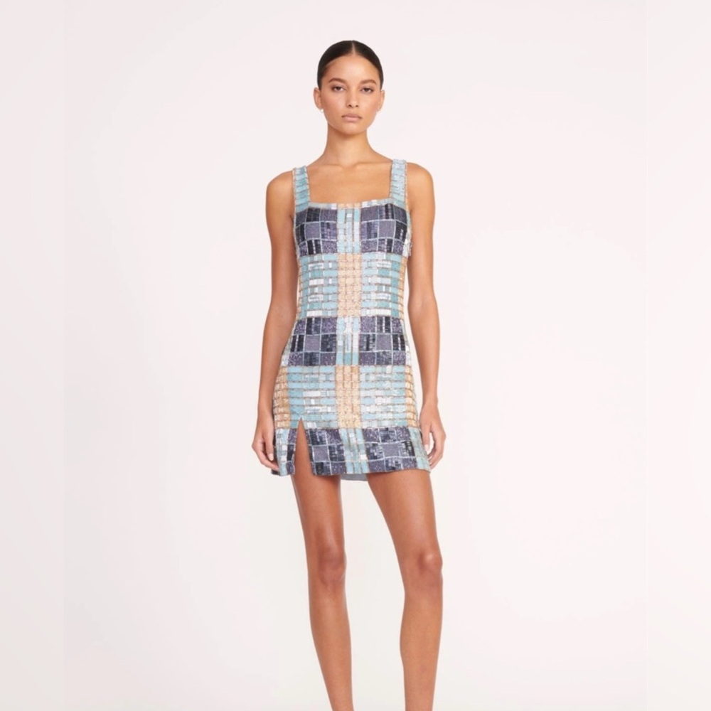 LE SABLE DRESS | FRENCH BLUE MEGA PLAID